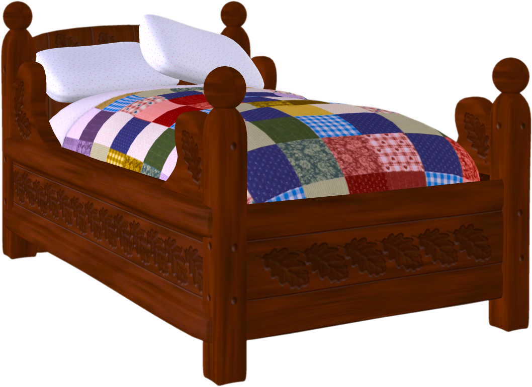 Cozy bed clipart